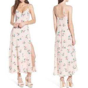 Lush Pink Floral Slip Dress [Size: S; never worn]